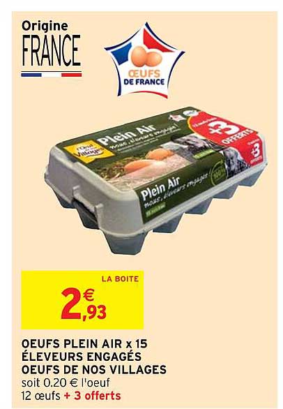 oeufs plein air x15 éleveurs engagés oeufs de nos villages