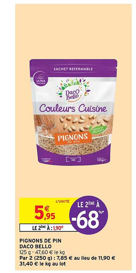 pignons de pin daco bello