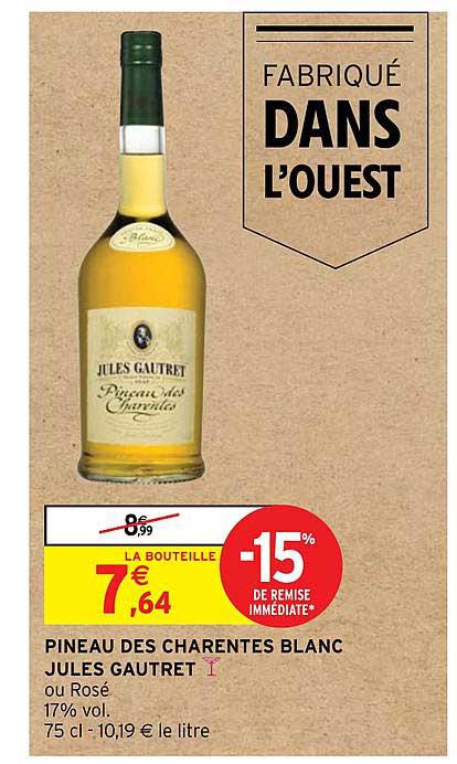 pineau des charentes blanc jules gautret