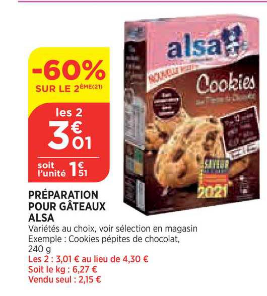 Préparation Pour Gâteaux Alsa