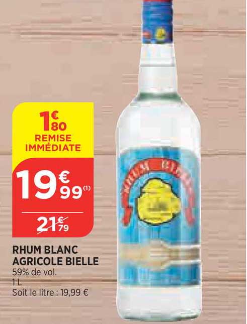 Rhum Blanc Agricole Bielle