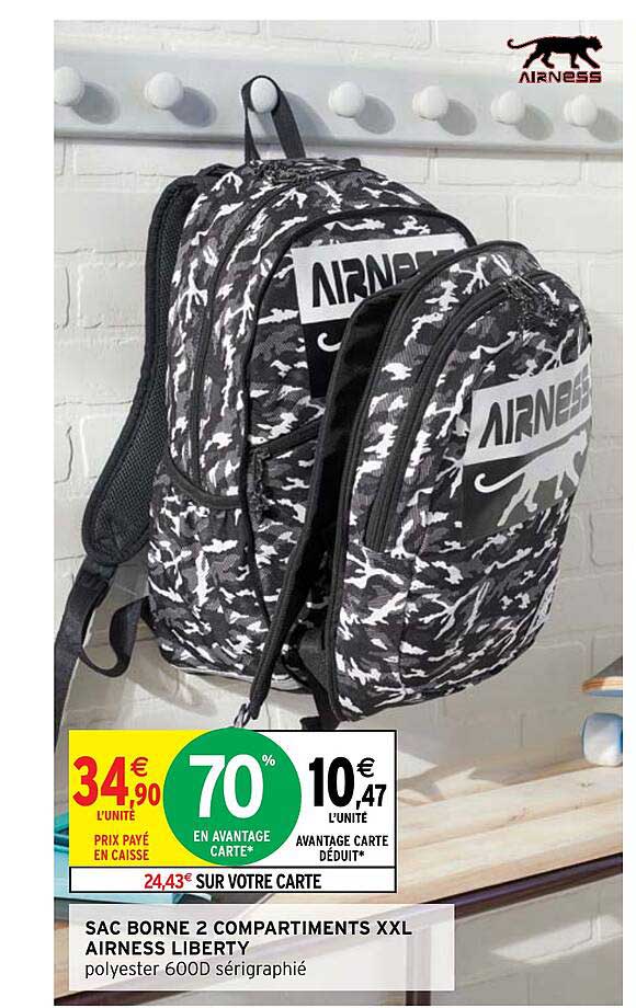 Sac Borne 2 Compartiments Xxl Airness Liberty