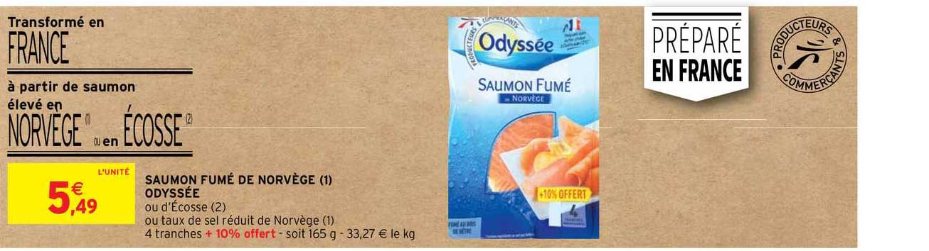 Saumon Fumé De Norvège Odyssée