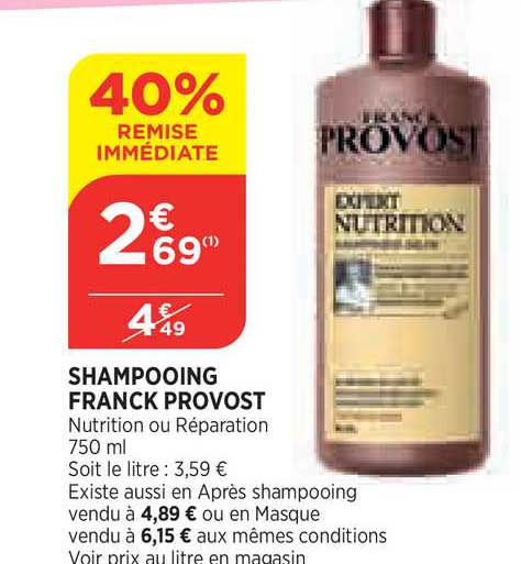 shampooing franck provost