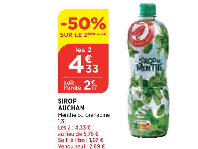 Sirop Auchan