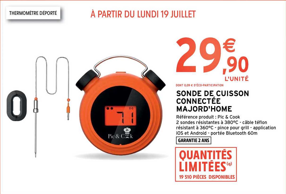 sonde de cuisson connectée majord'home