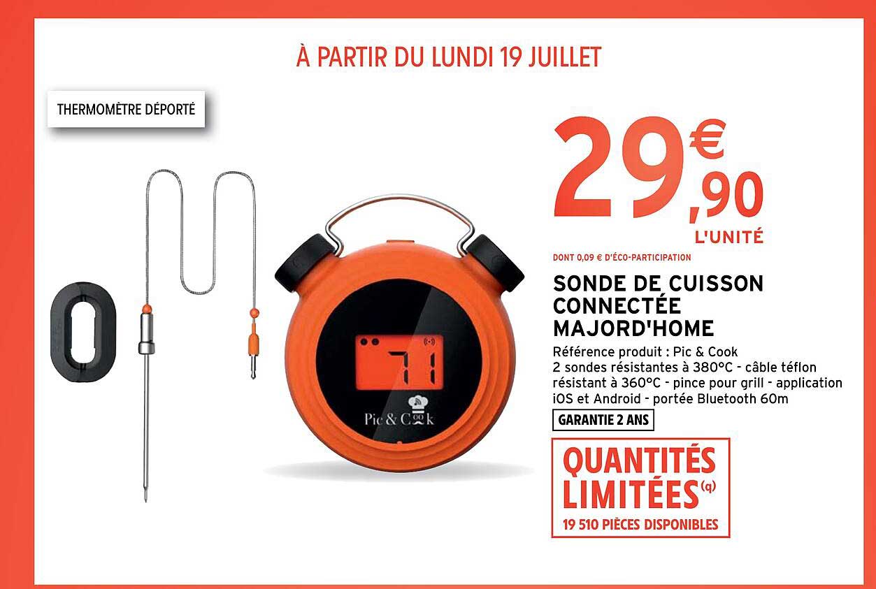 sonde de cuisson connectée majord'home