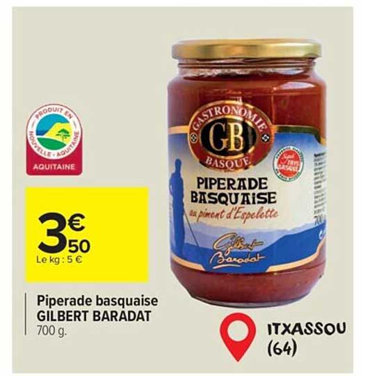 piperade basquaise gilbert baradat