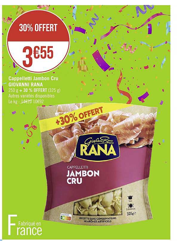 cappelletti jambon cru giovanni rana