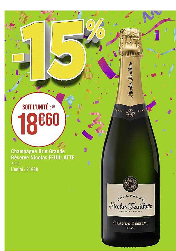 champagne brut grande réserve nicolas feuillatte