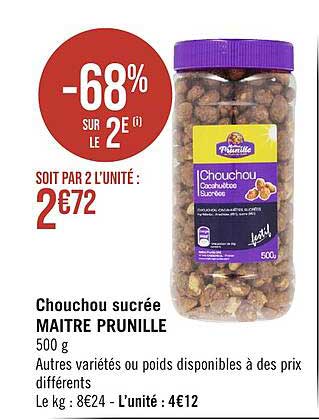 chouchou sucrée maître prunille