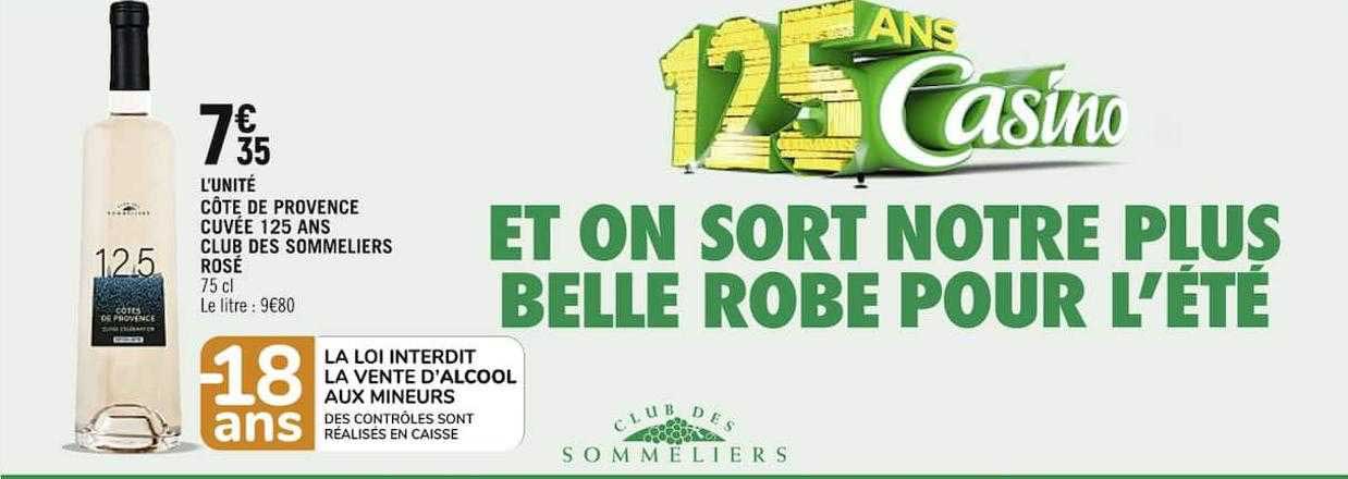 côte de provence cuvée 125 ans club des sommeliers rosé