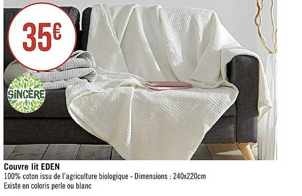couvre lit eden