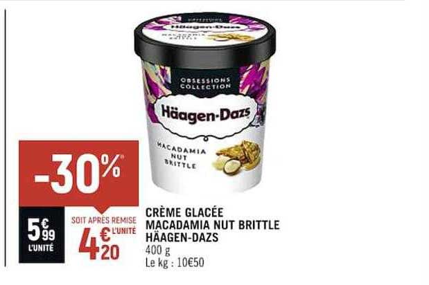 crème glacée macadamia nut brittle häagen-dazs