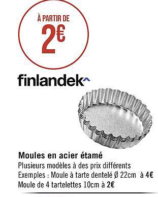 finlandek moules en acier étamé