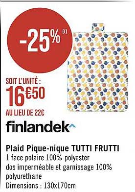 finlandek plaid pique-nique tutti frutti