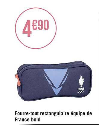 fourre-tout rectangulaire équipe  de france bold
