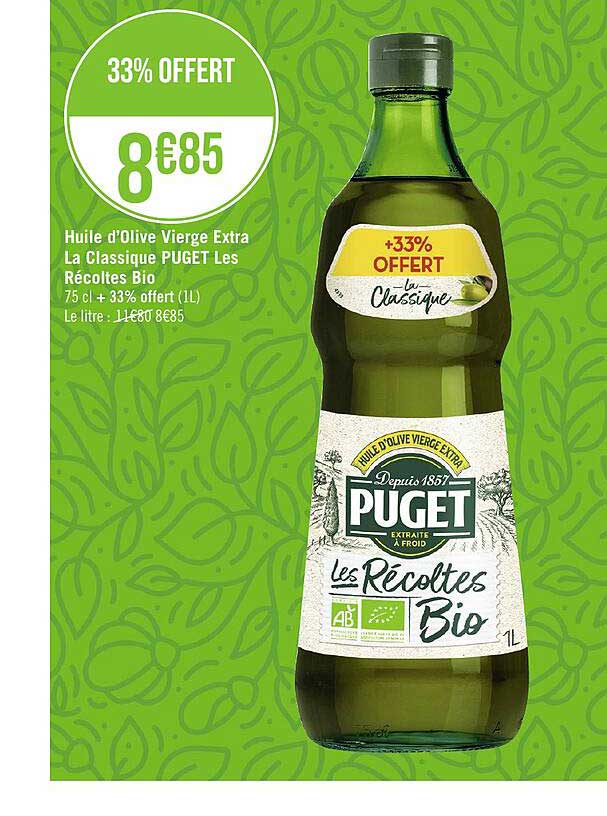 huile d'olive vierge extra la classique puget les récoltes bio