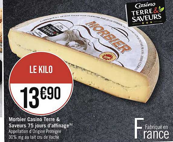 morbier casino terre & saveurs 75 jours d'affinage