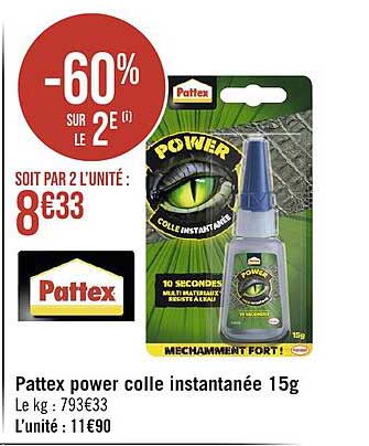 Pattex Power Colle Instantanée Pattex