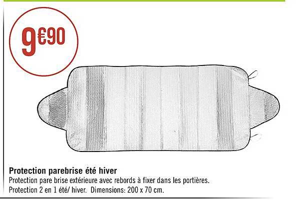 protection parebrise été hiver