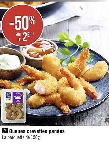 Queues Crevettes Panées