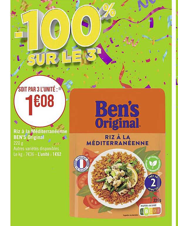 Riz à La Méditerranéenne Ben's Original