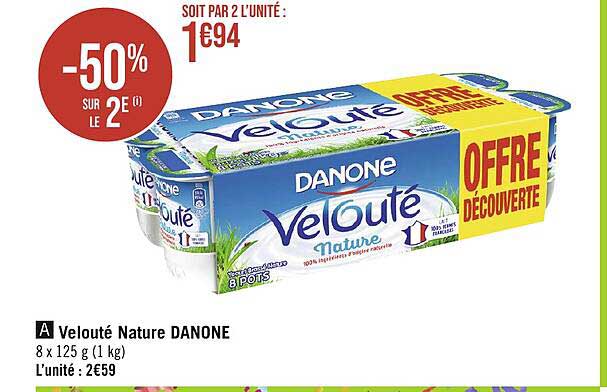 Velouté Nature Danone