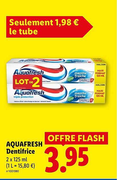 Aquafresh Dentifrice