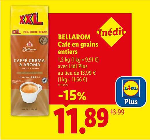 BELLAROM Café en grains entiers