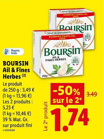 BOURSIN Ail & Fines Herbes
