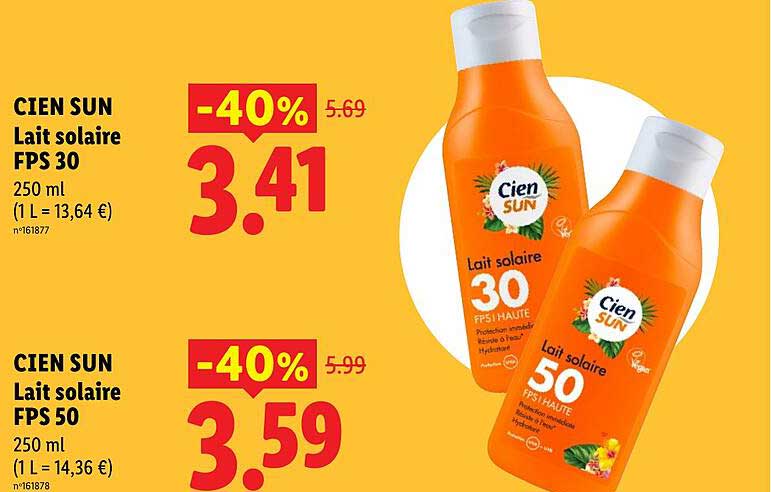 Cien Sun Lait solaire