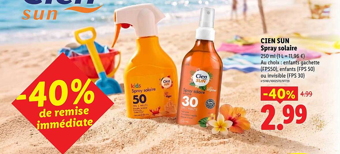 CIEN SUN Spray solaire