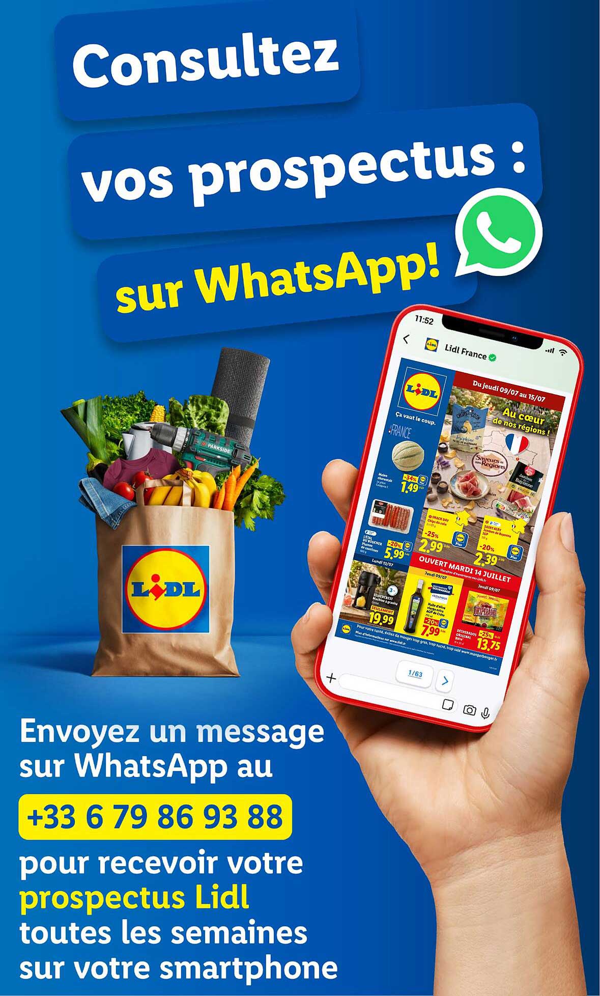 Consultez vos prospectus : sur WhatsApp!