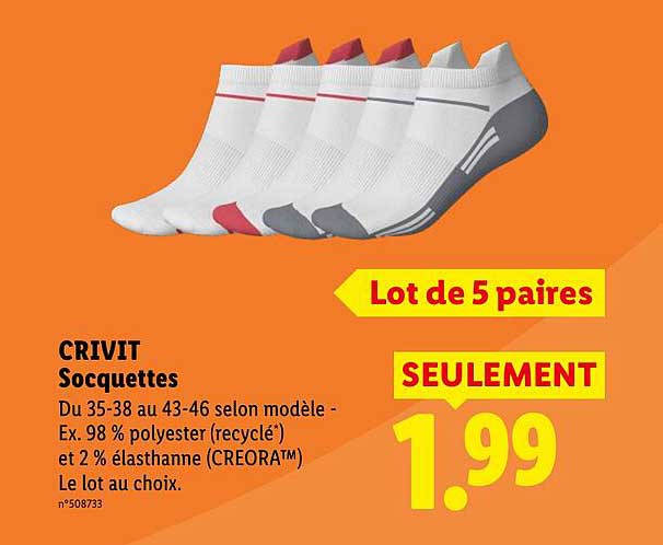 CRIVIT Socquettes