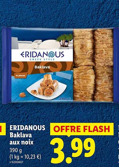 ERIDANOUS Baklava aux noix