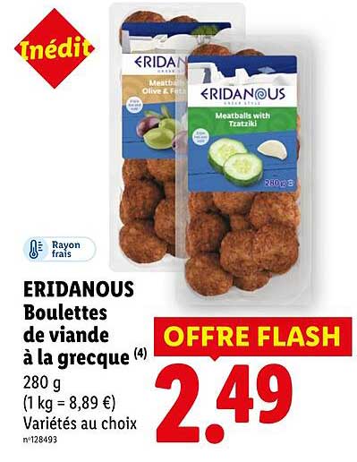 ERIDANOUS Boulettes de viande à la grecque
