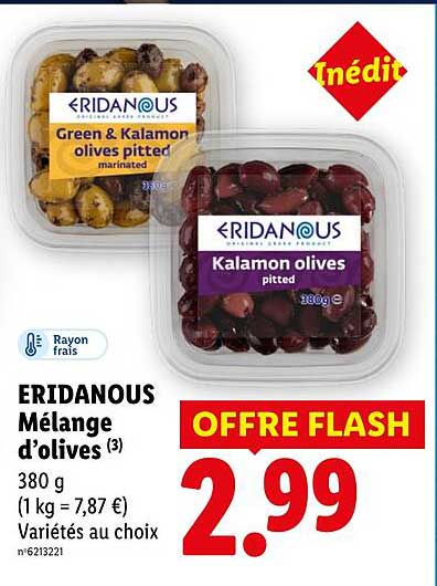 ERIDANOUS Mélange d'olives