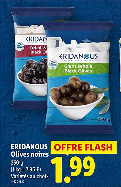 ERIDANOUS Olives noires