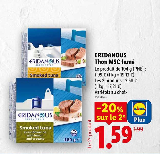ERIDANOUS Thon MSC fumé