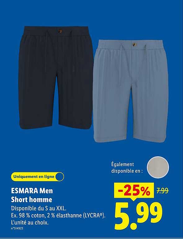 ESMARA Men Short homme