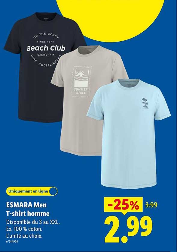 ESMARA Men T-shirt homme