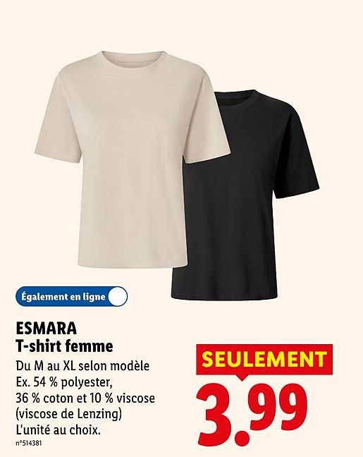Esmara T-shirt femme
