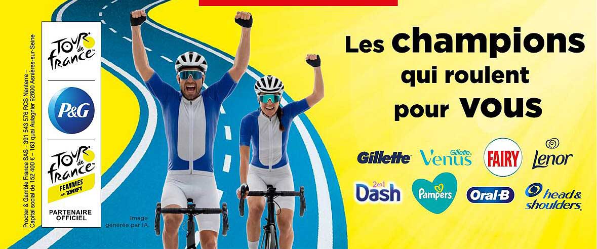 Les champions qui roulent pour vous