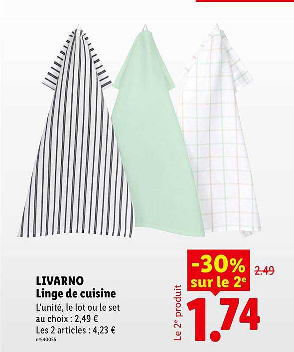 LIVARNO Linge de cuisine