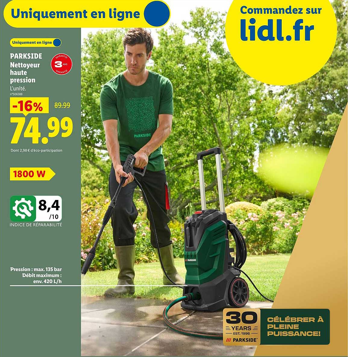 PARKSIDE Nettoyeur haute pression