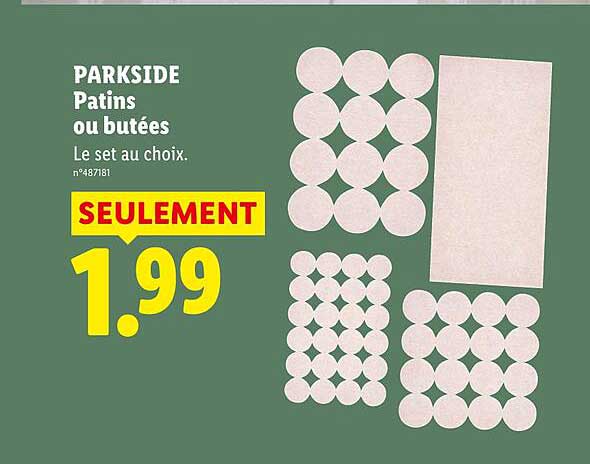 PARKSIDE Patins ou butées