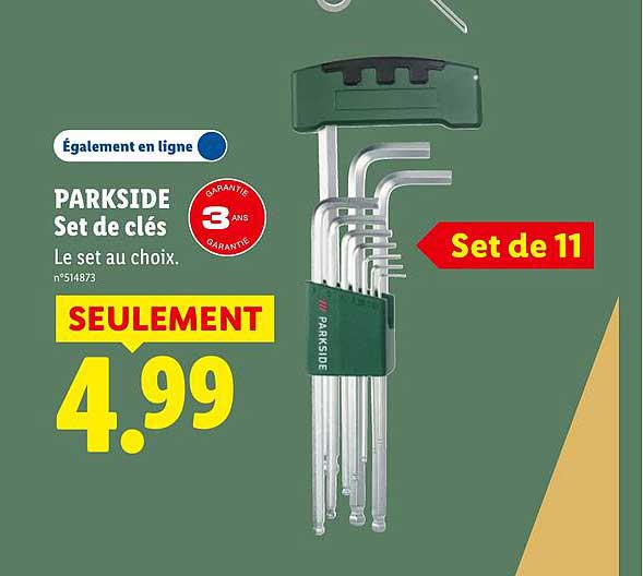PARKSIDE Set de clés