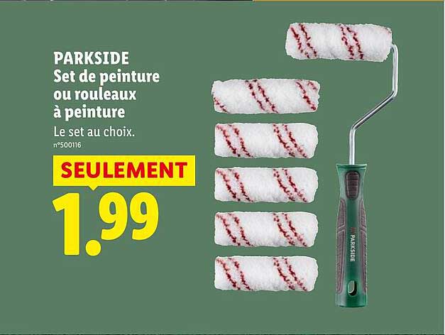 PARKSIDE Set de peinture ou rouleaux à peinture