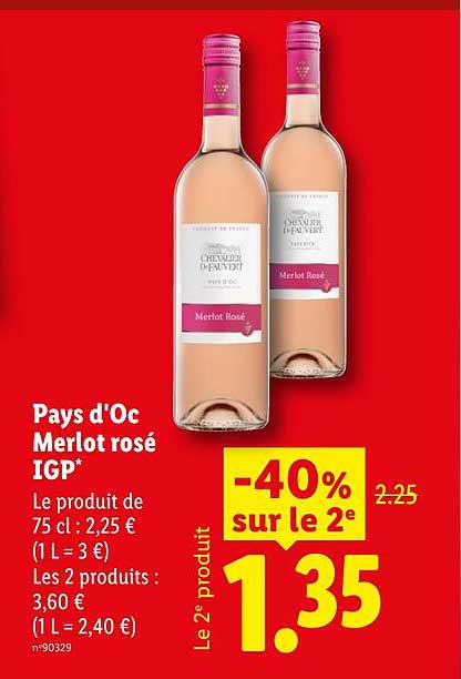 Pays d'Oc Merlot rosé IGP